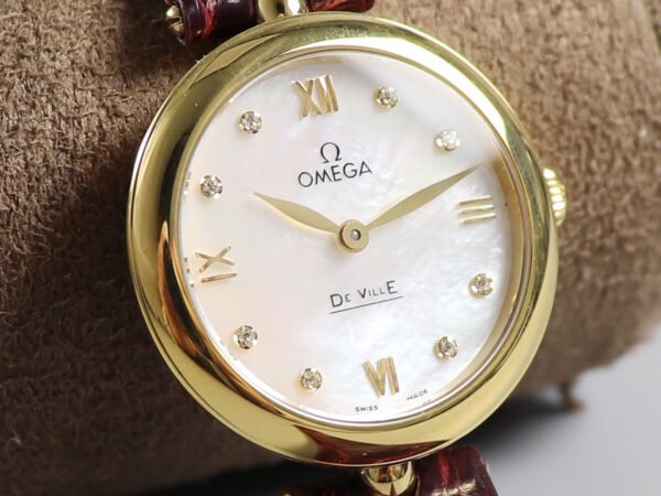 Omega De Ville series 424.58.27.60.55.001 quartz women’s watch diameter: 27.4mm thickness 8.8mm (replica watch)