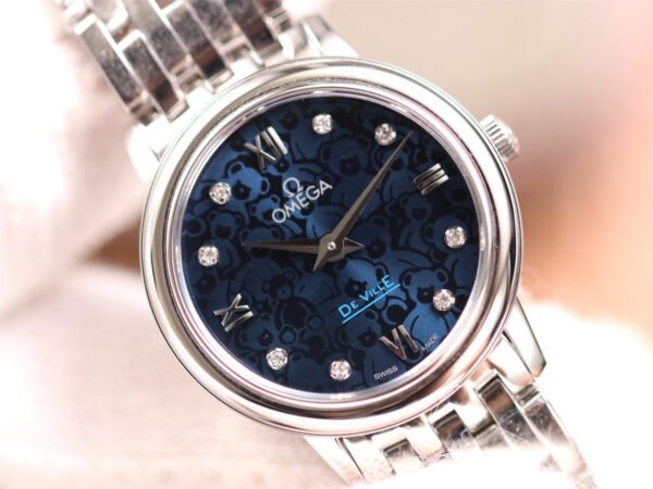 Omega De Ville series 424.10.27.60.53.003 quartz women's watch (Orbis) diameter: 27mm