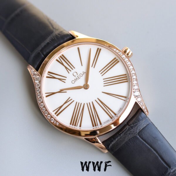 Omega De Ville series 428.58.36.60.02.001 quartz women's watch diameter: 36mm(replica watch)