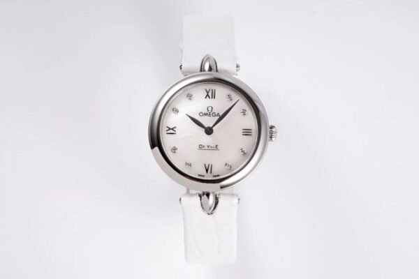 Omega De Ville series 424.58.27.60.55.001 quartz women’s watch diameter: 27.4mm thickness 8.8mm (replica watch)