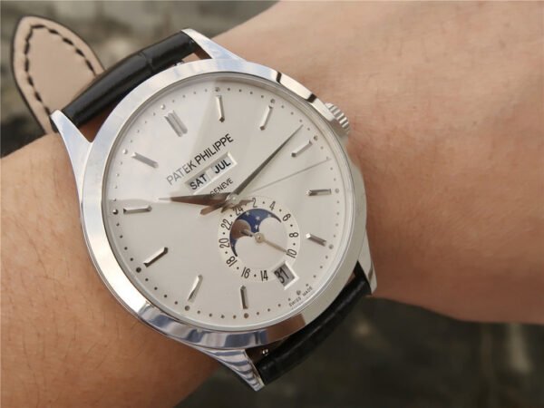 Patek Philippe Complex Function Timepiece Series White Gold White Face Annual Calendar 5396G-011 324 S QA LU 24H/303 Movement Mechanical Men's Watch Diameter 40mm (Replica Watch)