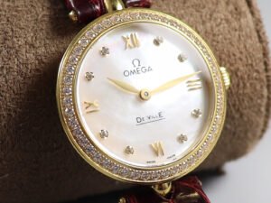 Omega De Ville series 424.58.27.60.55.001 quartz women's watch diameter: 27.4mm thickness 8.8mm (replica watch)