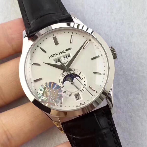 Patek Philippe Complex Function Timepiece Series White Gold White Face Annual Calendar 5396G-011 324 S QA LU 24H/303 Movement Mechanical Men's Watch Diameter 40mm (Replica Watch)