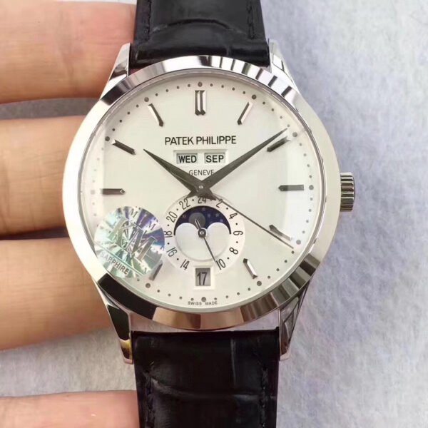 Patek Philippe Complex Function Timepiece Series White Gold White Face Annual Calendar 5396G-011 324 S QA LU 24H/303 Movement Mechanical Men's Watch Diameter 40mm (Replica Watch)