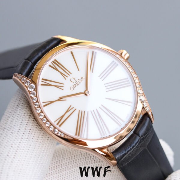 Omega De Ville series 428.58.36.60.02.001 quartz women's watch diameter: 36mm(replica watch)