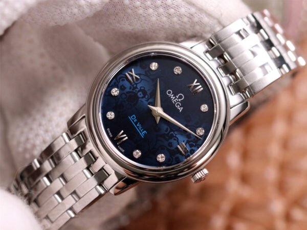 Omega De Ville series 424.10.27.60.53.003 quartz women's watch (Orbis) diameter: 27mm