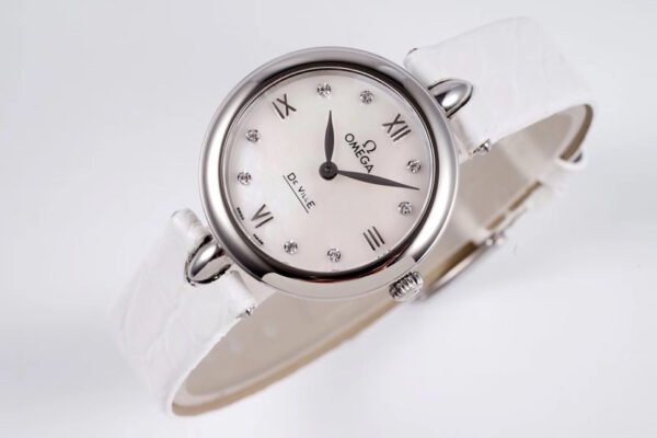 Omega De Ville series 424.58.27.60.55.001 quartz women’s watch diameter: 27.4mm thickness 8.8mm (replica watch)
