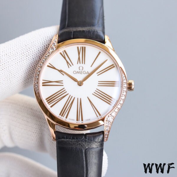 Omega De Ville series 428.58.36.60.02.001 quartz women's watch diameter: 36mm(replica watch)