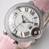 Cartier BALLONBLEU series WE902035 belt mechanical women's watch diameter 33mm(replica watch)