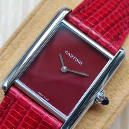 Cartier Tank series WSTA0054 quartz women's watch diameter 33.7mm×25.5mm/29.5mm×22mm(replica watch)