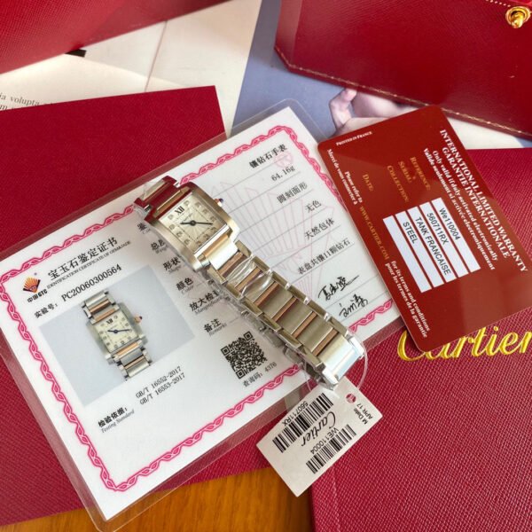 Cartier Tank series WE110004 ladies quartz watch diameter: 25mm*20mm(replica watch)