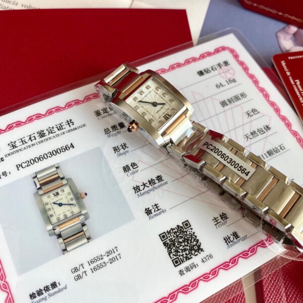 Cartier Tank series WE110004 ladies quartz watch diameter: 25mm*20mm(replica watch)